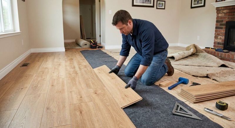 Laminate Floor Remodeling in Staunton, VA