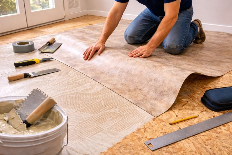Sheet Vinyl Installation in Stuarts Draft, VA